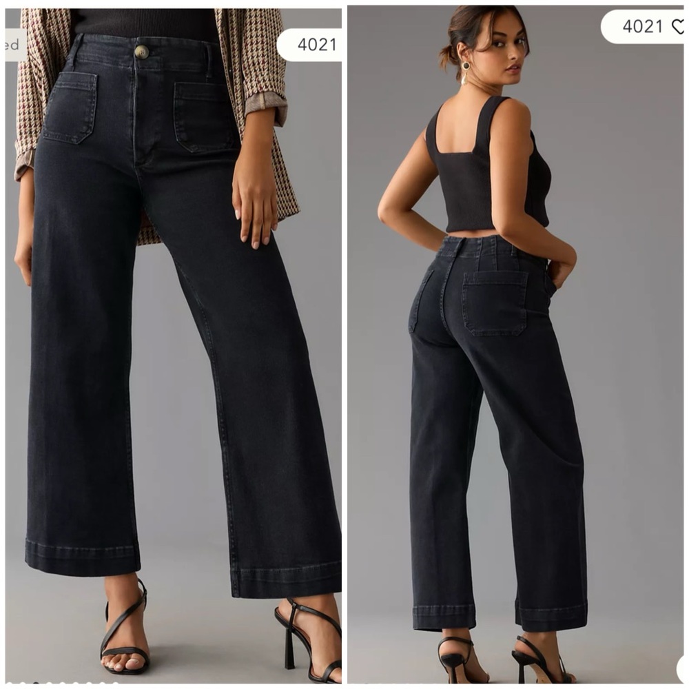 Maeve The Colette High-Rise Crop Wide-Leg Jeans - Picture 2 of 12